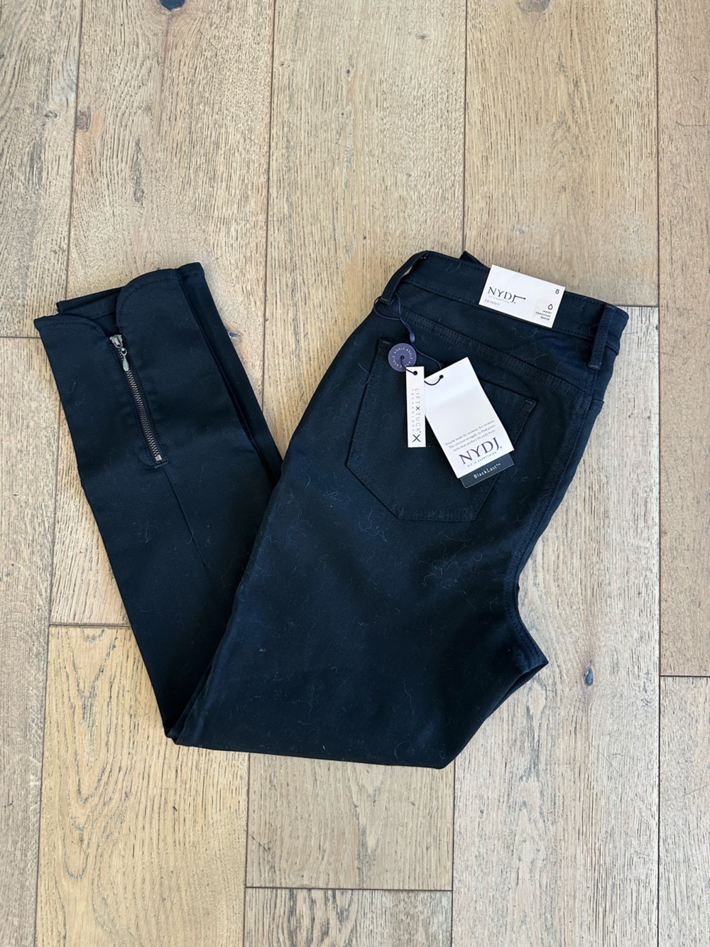 NYDJ Black Skinny Ankle Jeans with Lift Tuck NWT